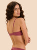 Soutien-gorge push-up décolleté plongeant - Rose Santal