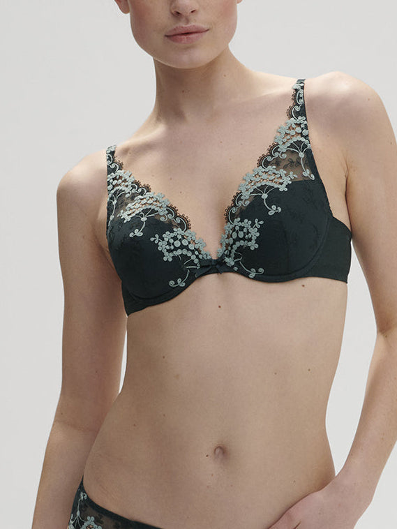 Soutien-gorge push-up décolleté plongeant - Vert Kolsaï