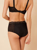 Soutien-gorge coque emboîtante décolleté plongeant - Noir