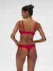 Soutien-gorge sans-armatures structuré - Rubis/rose