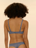Soutien-gorge sans-armatures structuré - Bleu Chambray