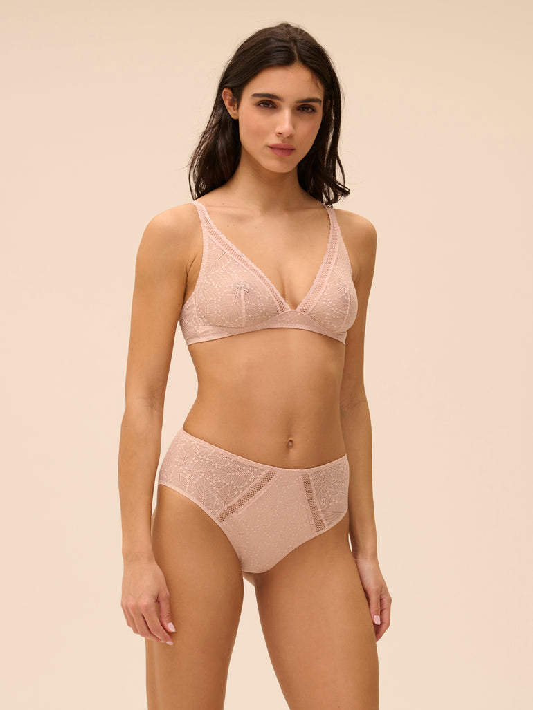 Soutien-gorge sans-armatures structuré - Sable Rose