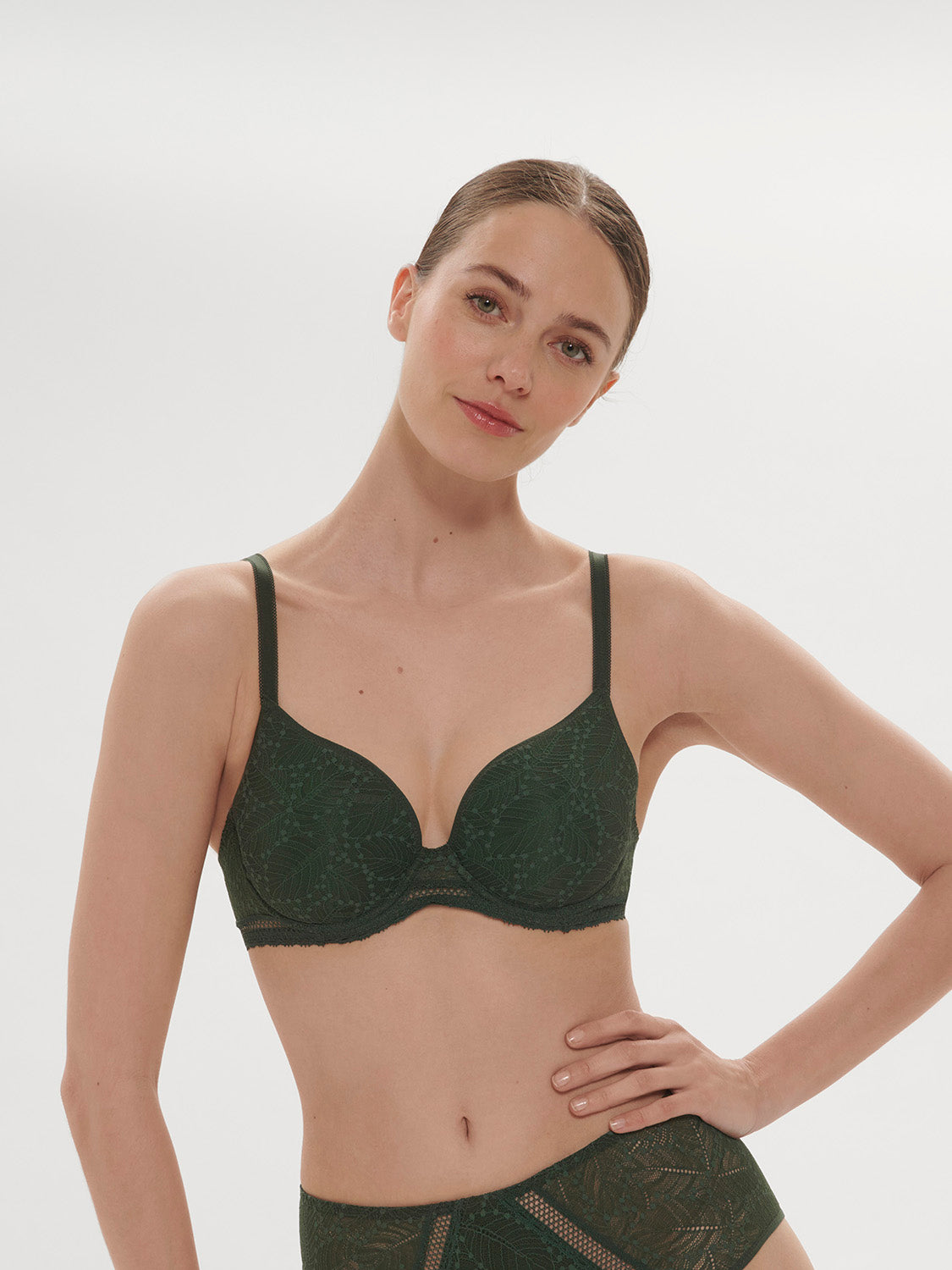 Soutien-gorge spacer décolleté plongeant - Vert Icône