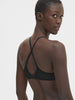 Soutien-gorge avec armatures moulé décolleté plongeant - Noir