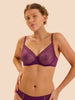 Soutien-gorge avec armatures moulé décolleté plongeant - Mûre