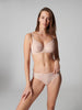 Soutien-gorge avec armatures moulé décolleté plongeant - Sable rosé