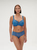 Soutien-gorge avec armature emboitant - Bleu Myosotis