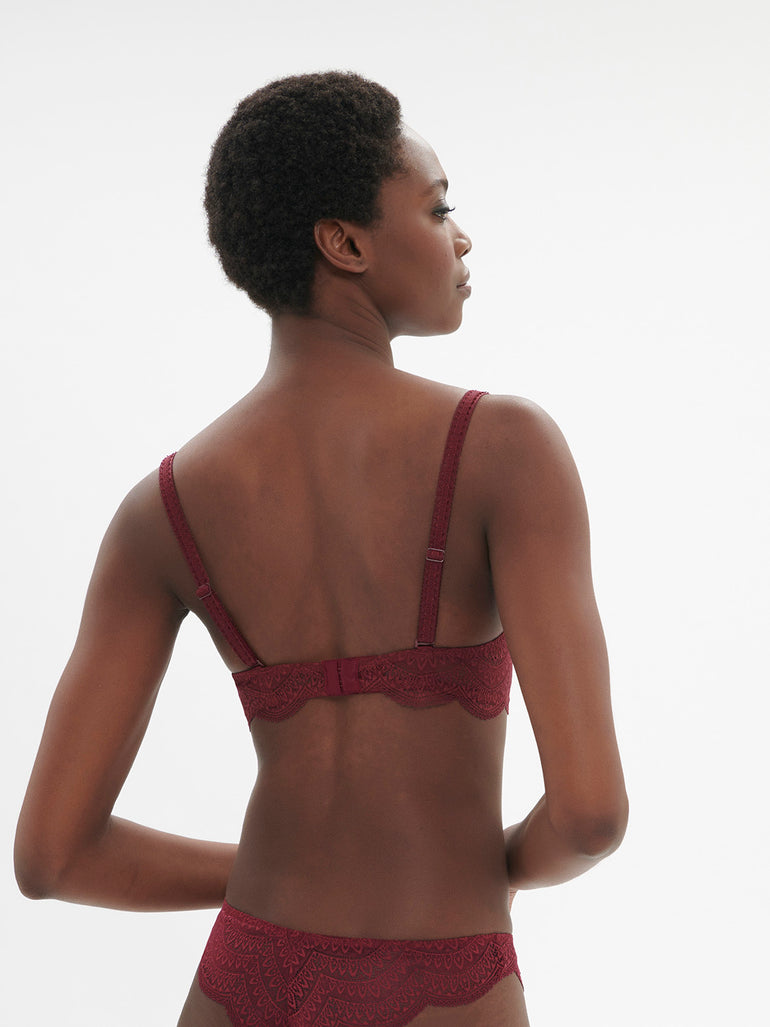 Soutien-gorge corbeille - Rouge Spinelle