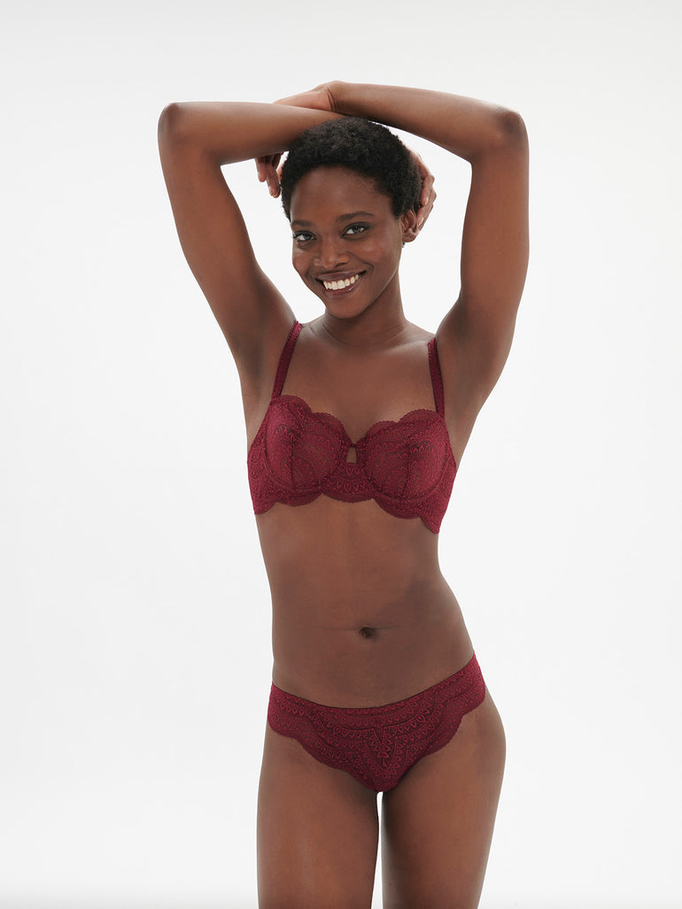 Soutien-gorge corbeille - Rouge Spinelle