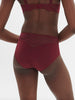 Culotte taille haute - Rouge Spinelle