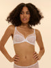 Soutien-gorge avec armatures décolleté plongeant - Blanc