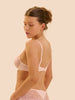 Soutien-gorge avec armatures décolleté plongeant - Poudre