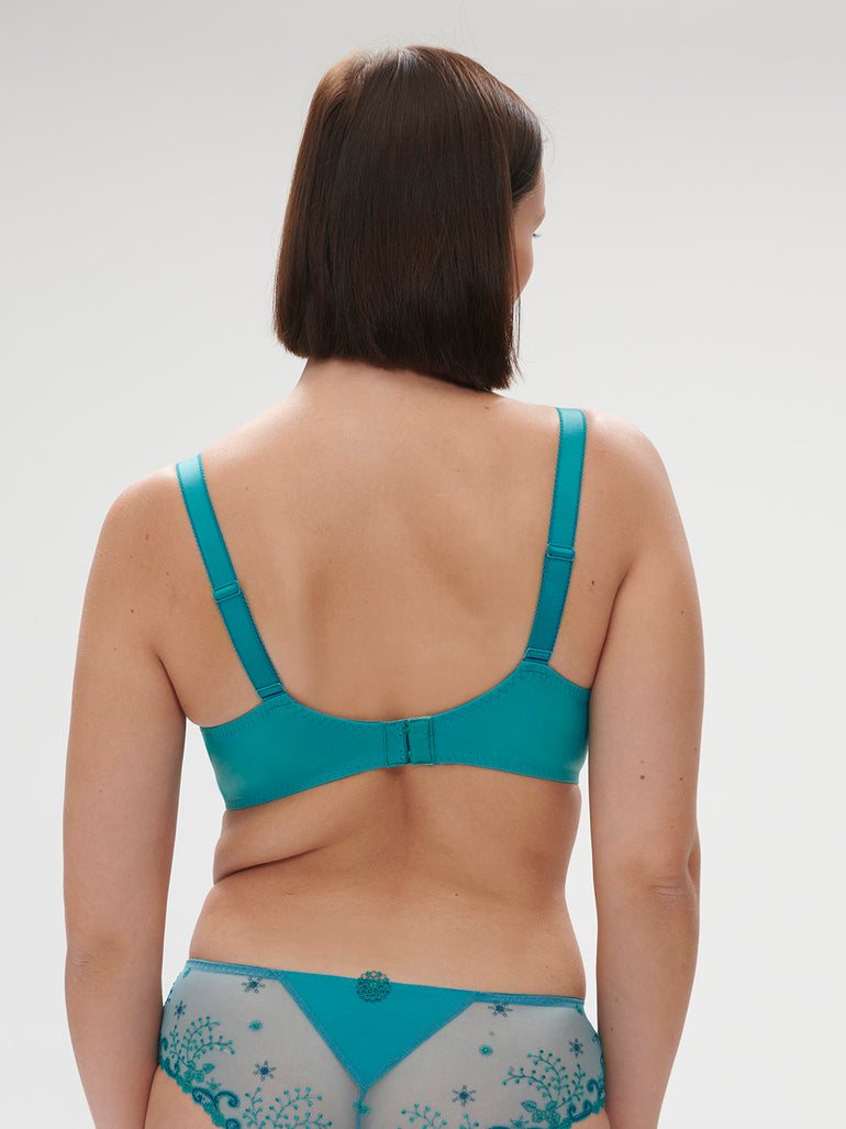 Soutien-gorge avec armature emboitant - Bleu Atoll