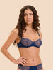 Soutien-gorge corbeille - Bleu Rainbow