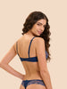 Soutien-gorge corbeille - Bleu Rainbow