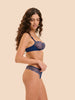 Soutien-gorge corbeille - Bleu Rainbow