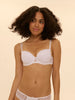 Soutien-gorge décolleté carré en spacer 3D - Blanc
