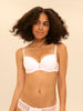 Soutien-gorge décolleté carré en spacer 3D - Blanc