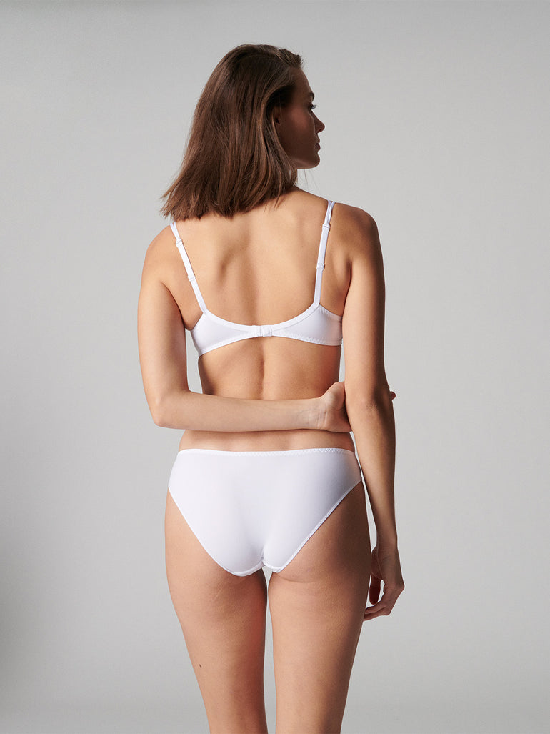 Soutien-gorge décolleté carré en spacer 3D - Blanc