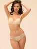 Soutien-gorge décolleté carré en spacer 3D - Beige Topaze