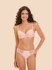 Soutien-gorge décolleté carré en spacer 3D - Poudre