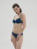 Soutien-gorge décolleté carré en spacer 3D - Bleu Prestige