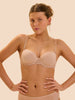 Soutien-gorge décolleté carré en spacer 3D - Peau