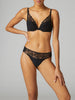 Soutien-gorge push-up triangle - Noir