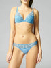 Soutien-gorge push-up triangle - Bleu jeans