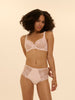 Soutien-gorge avec armatures decollete carre - Rose sakura