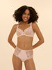 Soutien-gorge avec armatures decollete carre - Rose sakura