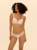 Soutien-gorge spacer décolleté plongeant - Rose sakura