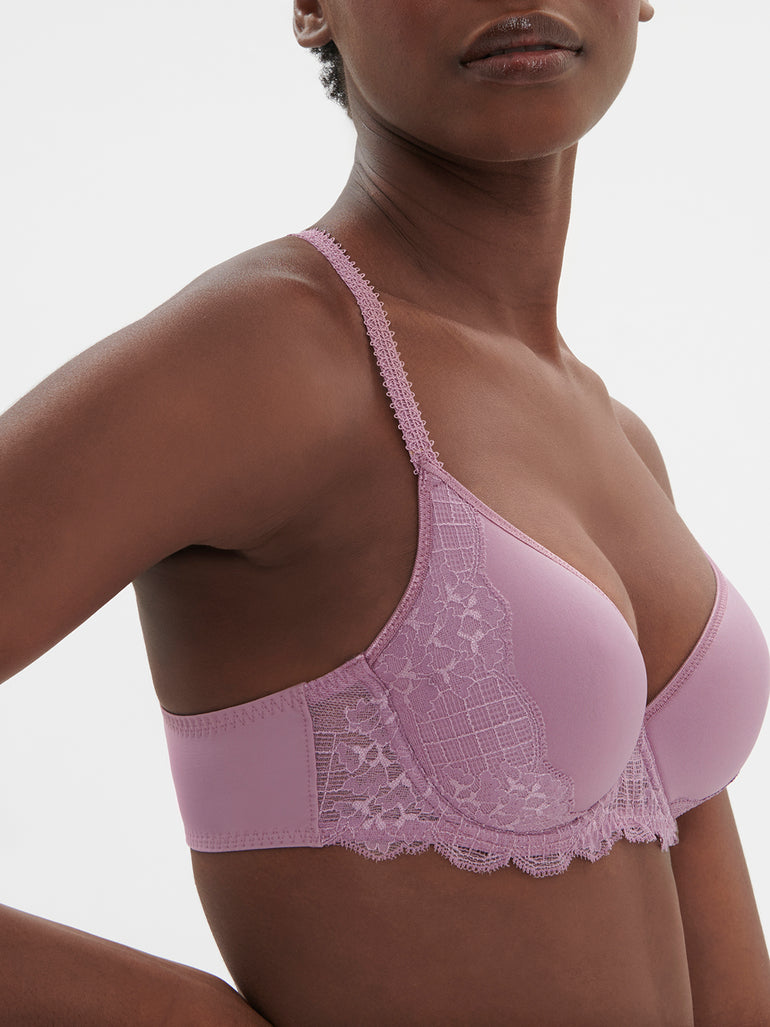 Soutien-gorge spacer décolleté plongeant - Mauve Glamour