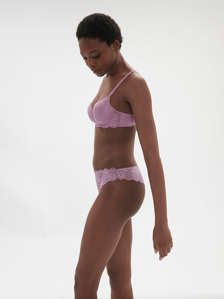 Soutien-gorge spacer décolleté plongeant - Mauve Glamour