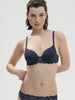 Soutien-gorge spacer décolleté plongeant - Bleu Cosmic