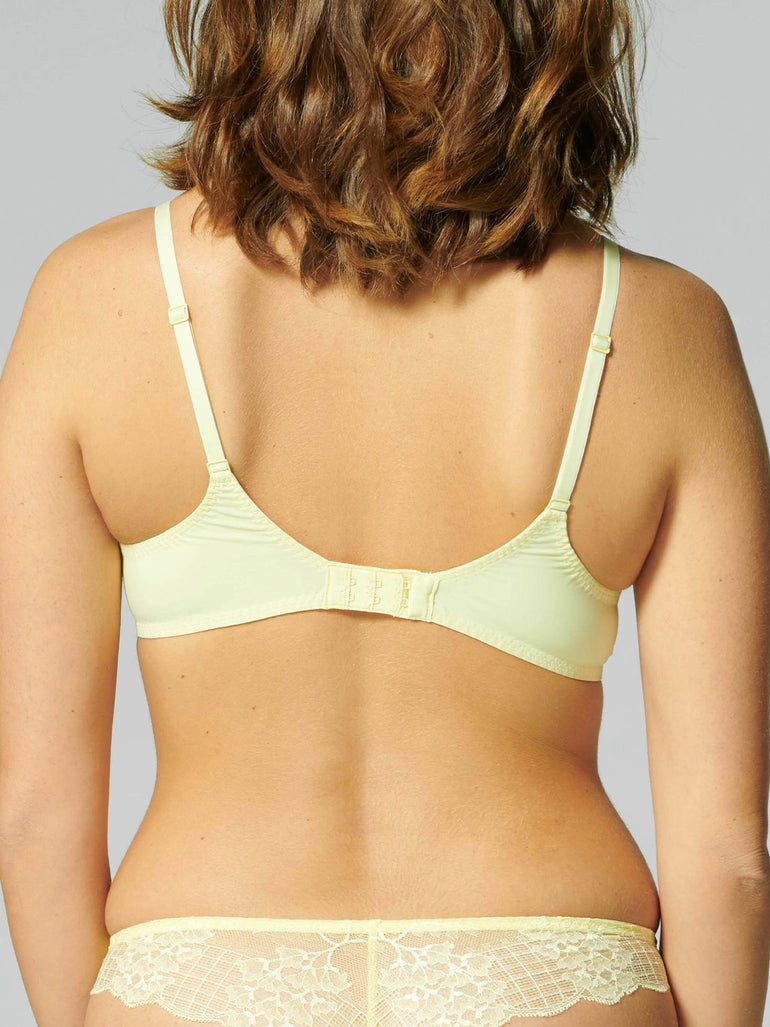 Soutien-gorge triangle emboitant décolleté plongeant - Citron frappé