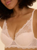 Soutien-gorge push-up décolleté plongeant - Rose sakura