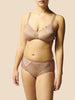 Culotte taille haute - Brun coco