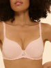 Soutien-gorge spacer décolleté plongeant - Poudre