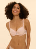 Soutien-gorge décolleté carré en spacer 3D - Poudre