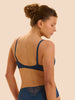 Soutien-gorge décolleté carré en spacer 3D - Bleu pétrole