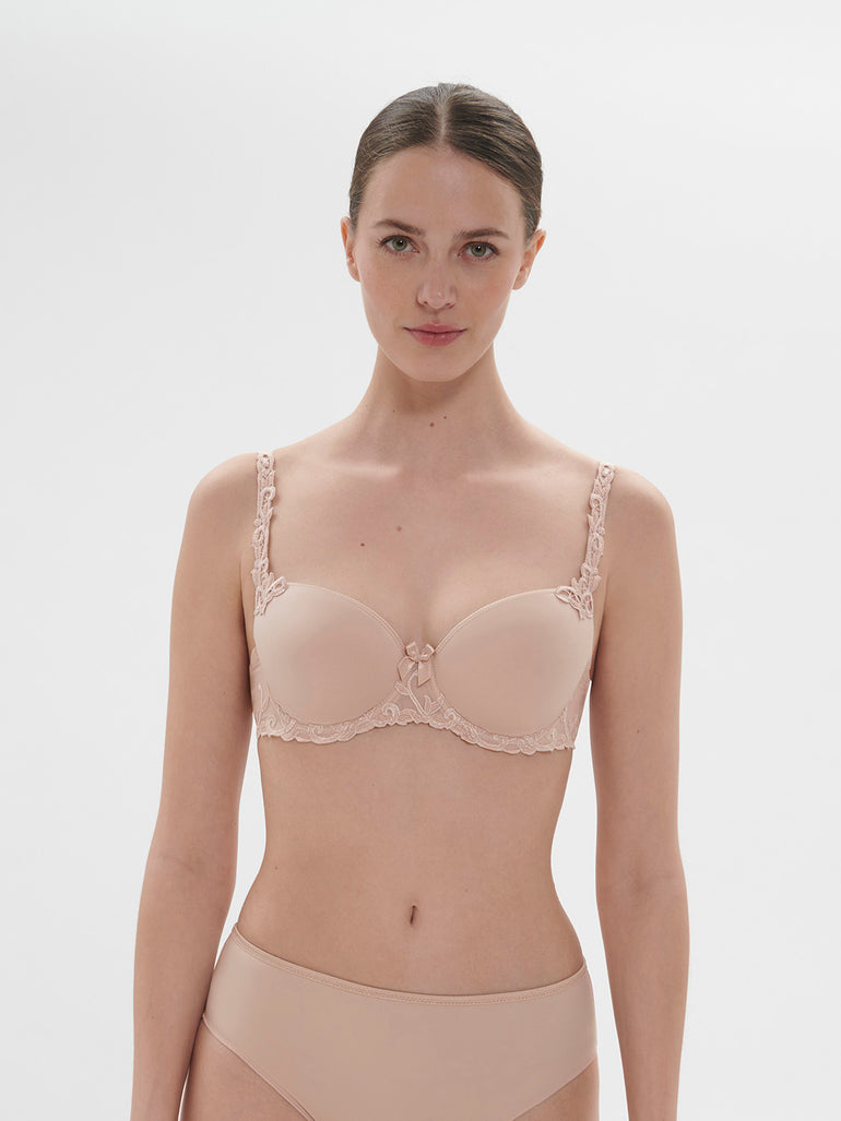 Soutien-gorge décolleté carré en spacer 3D - Peau Rosée