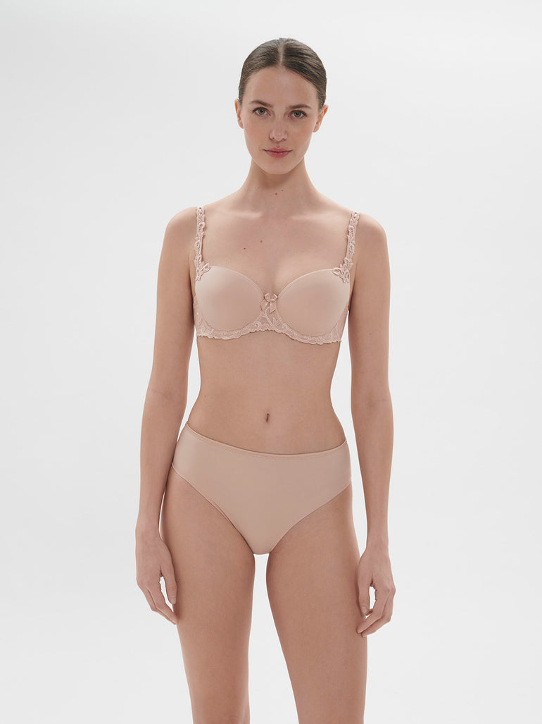 Soutien-gorge décolleté carré en spacer 3D - Peau Rosée