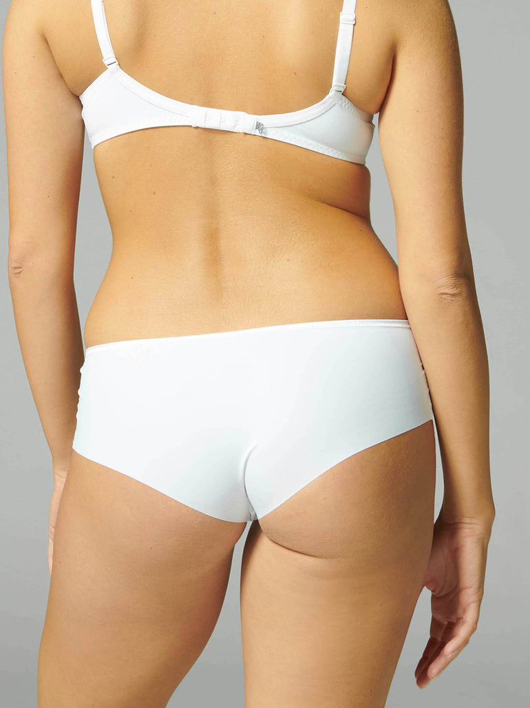 Shorty en coton - Blanc