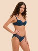 Slip coton - Bleu pétrole