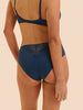 Culotte taille haute - Bleu pétrole