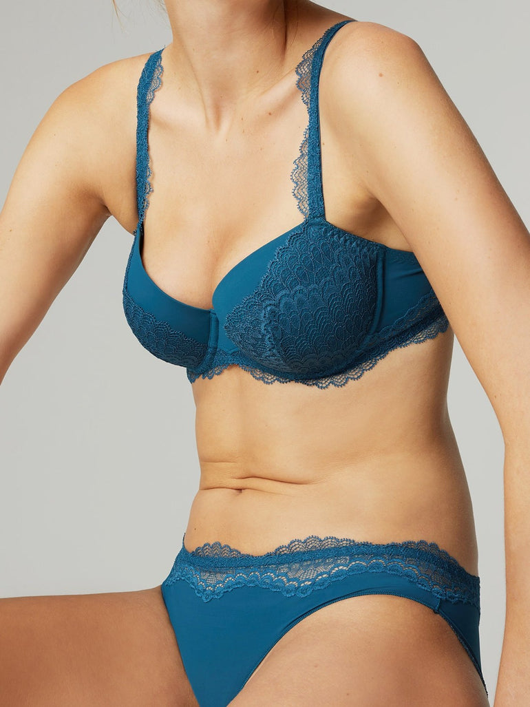 Soutien-gorge corbeille mousse - Bleu canard