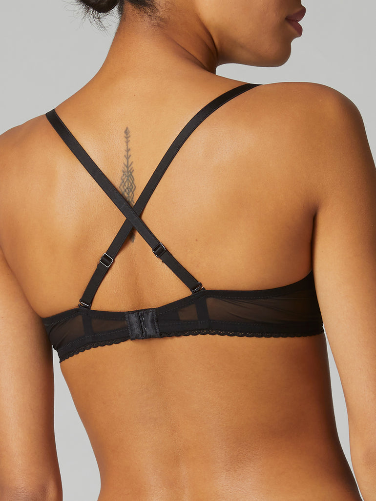 Soutien-gorge corbeille - Noir