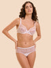 Soutien-gorge triangle emboitant décolleté plongeant - Blanc
