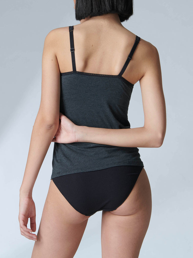 Top - Anthracite chiné